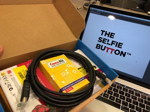 Hour one: a logo and a box of stuff, with no idea what it does yet.