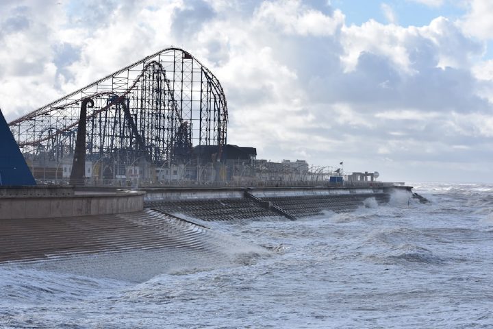 Blackpool Beach, Blackpool, UK. Photo by Andrew Hall on Unsplash